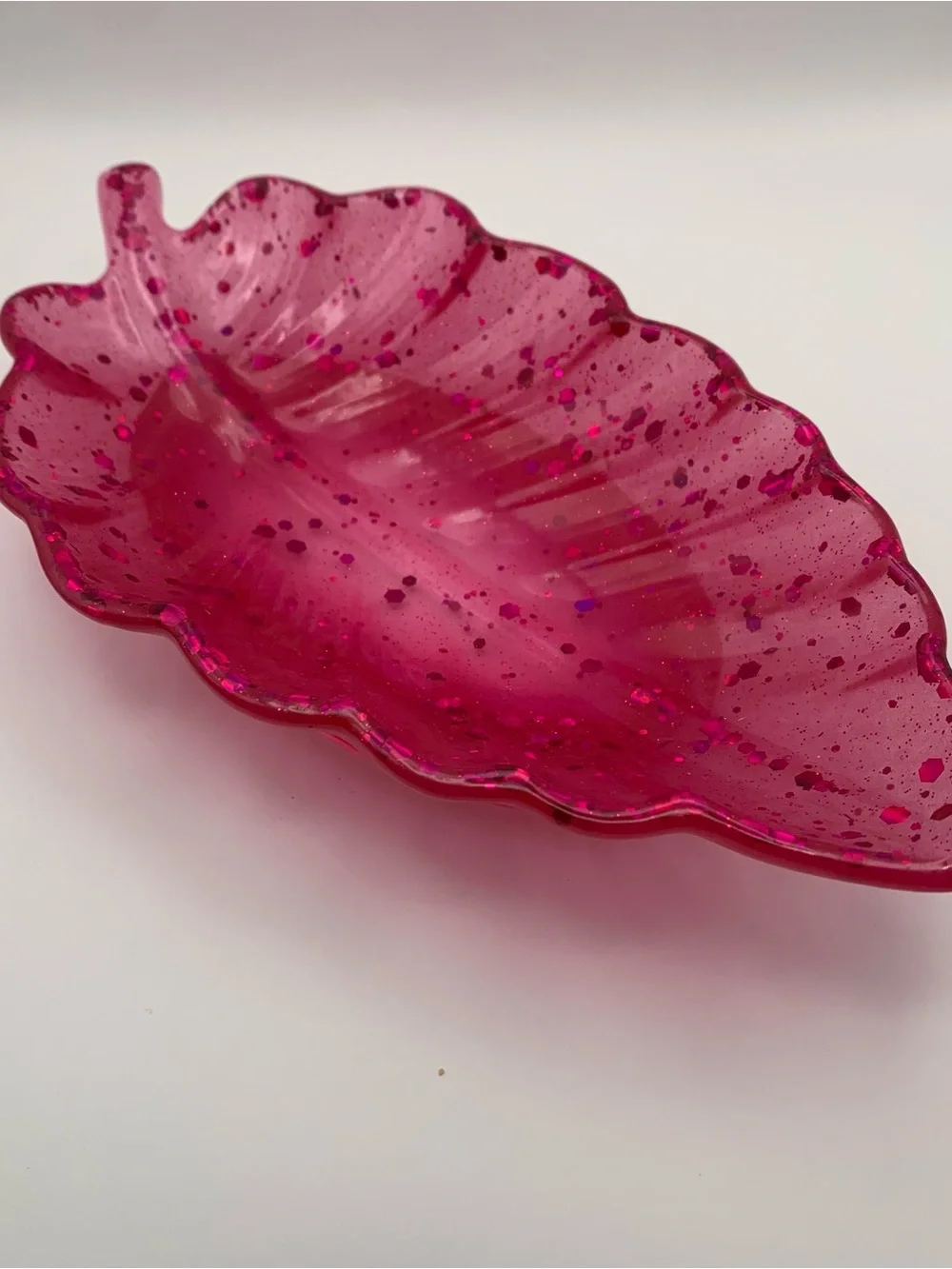 Acardian Pink Inspired Feather Trinket Dish